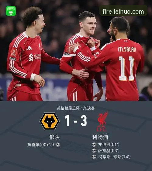 雷火电竞官网手机版最新版 狼队1-3利物浦:一场流畅的战术执行深度评测